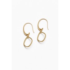 Stella Gold Metal Oval Earring