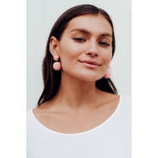 Drew Pink Woven Earring